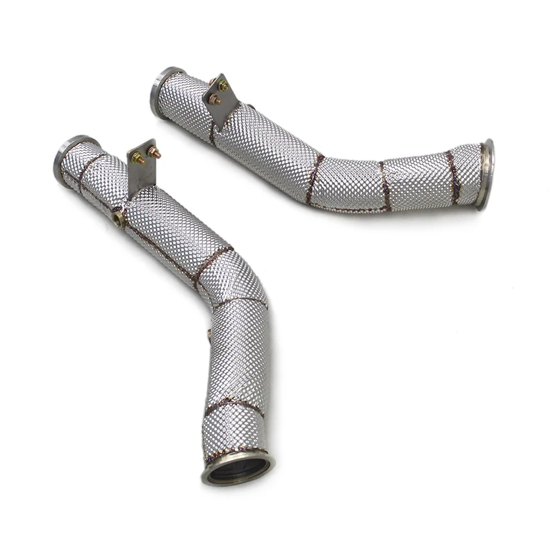 Exhaust Downpipe For Mercedes-Benz E450 2019-2023 Engine Upgrade Car Exhaust Free Flow Down Pipe