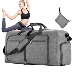 Large Duffle Bag Foldable Suitcase Organizer Bag Waterproof Sports Duffle Bag With Multiple Pockets Gym Yoga Luggage Bag Handbag