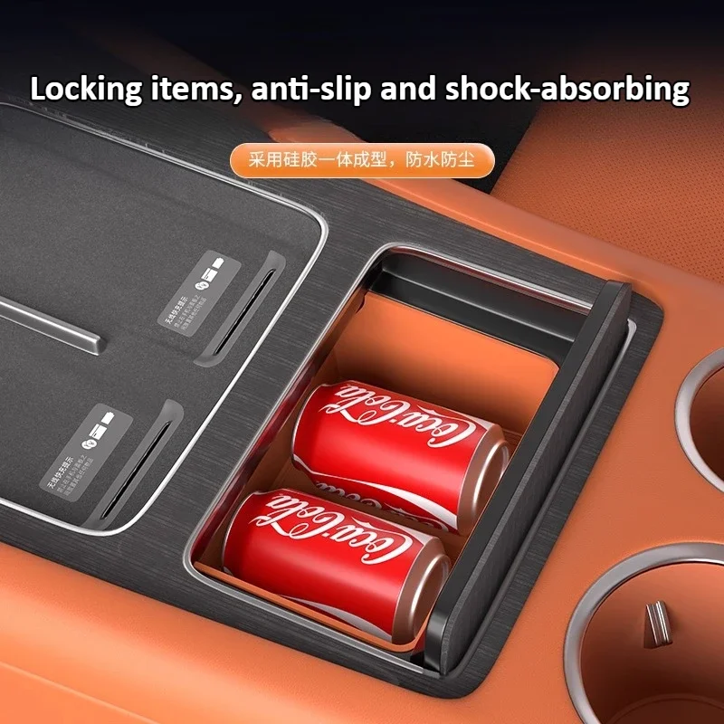 Central control silicone small storage box water cup storage protection pad for AITO M8 2025 2