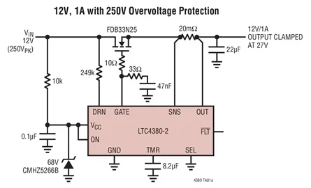 LTC4380CMS-2 LTC4380IMS-2 LTC4380HMS-2 LTC4380 LTGHT - Low Quiescent Current Surge Stopper