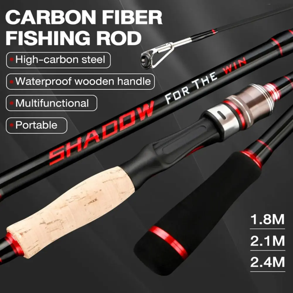 

Высококачественная телескопическая удочка из углеродного материала 1,8 м, выдвижная мягкая удочка с хвостом, ручка для рыбалки