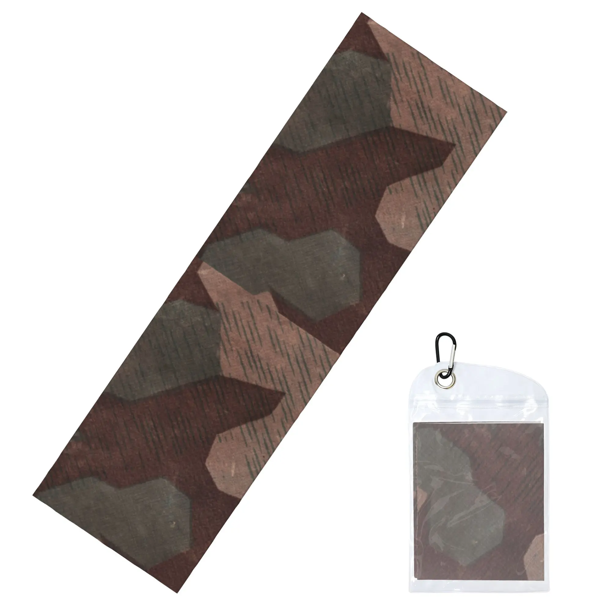 Splintertarn German Camouflage Cold Exercise Towel Face Towel Quick Dry Tactical Camo Yoga Breathable Cold Towel