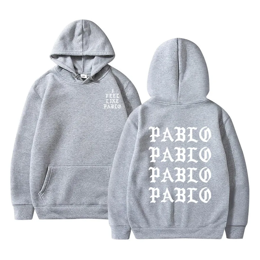 I Feel Like Paul Pablo Kanye West sweat homme hoodies men Sweatshirt Hoodies Hip Hop Streetwear Hoody pablo hoodie