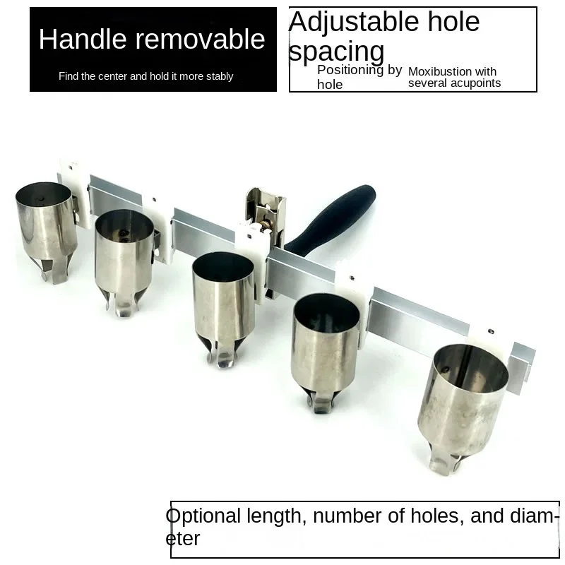 مشبك موكسا من الفولاذ المقاوم للصدأ مخصص 234567 برأس فتحة قابل للتعديل رف شريط الكى التنين #2