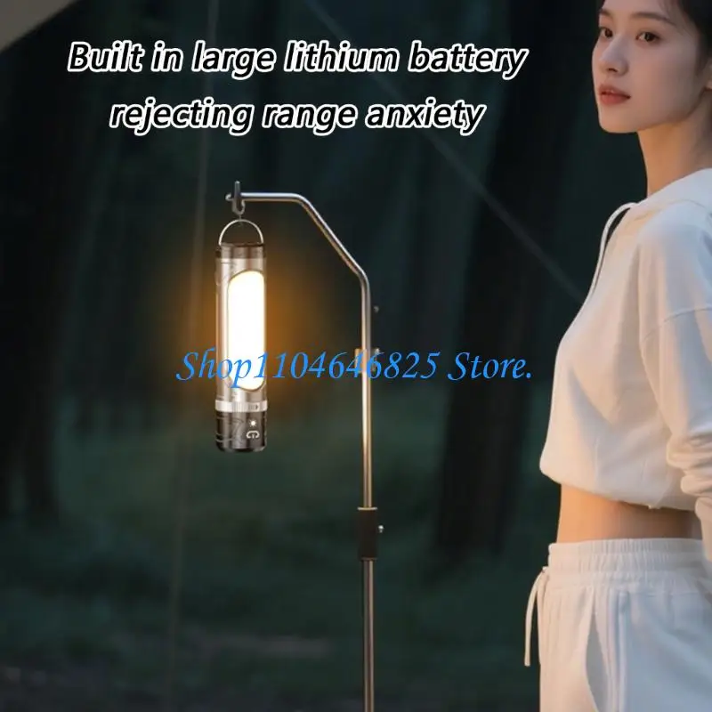 

Rechargeable Camping Light Featuring Base And Adjustable Control For Outdoor Use