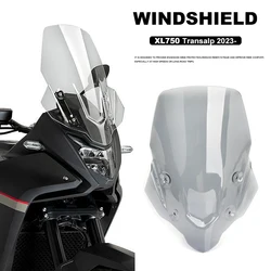 오토바이 앞 유리 아크릴 윈드 실드 스크린 디플렉터, 혼다 XL750 TRANSALP XL 750 Transalp 2023 2024