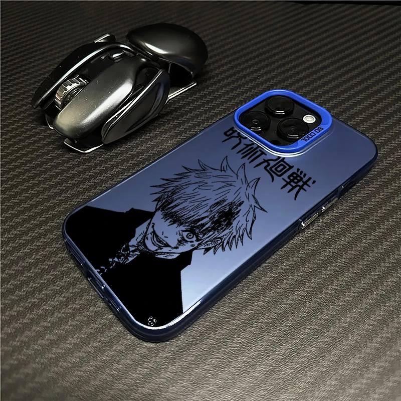 Jujutsu Kaisen Gojo Sukuna For iPhone 15 14 13 12 11 Pro Max XS Max X XR 7 8 Plus 6S Fashion Colorful Silver Phone Case