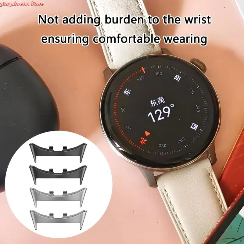 e8ba 1 쌍 스마트 워치 팔찌 시계를위한 어댑터 5 팔찌 금속 커넥터