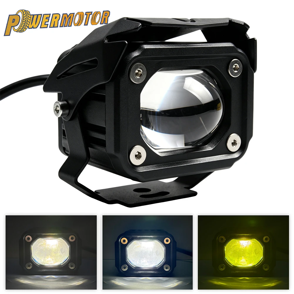 Motorcycle Modification Headlight LED Auxiliary Fog Light Explorers Offroad Angel Eyes light Spotlights Light Portable Driving