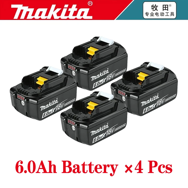 5Ah 6Ah 100% Originele Makita 18V Batterij BL1820B Oplaadbare Lithium-Ion Batterij voor Makita 18V Elektrisch Gereedschap Vervang de batterij