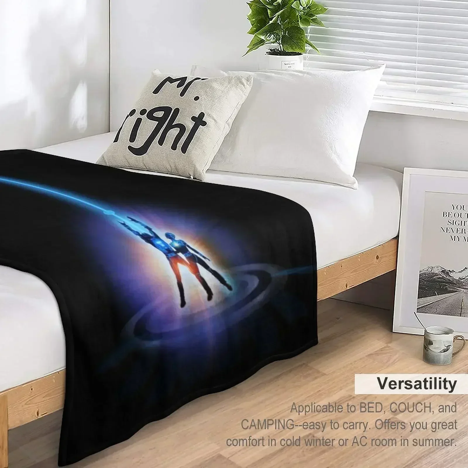 TRON 1982 Throw Blanket Sleeping Bag Shaggy Stuffeds Luxury Brand Blankets 5