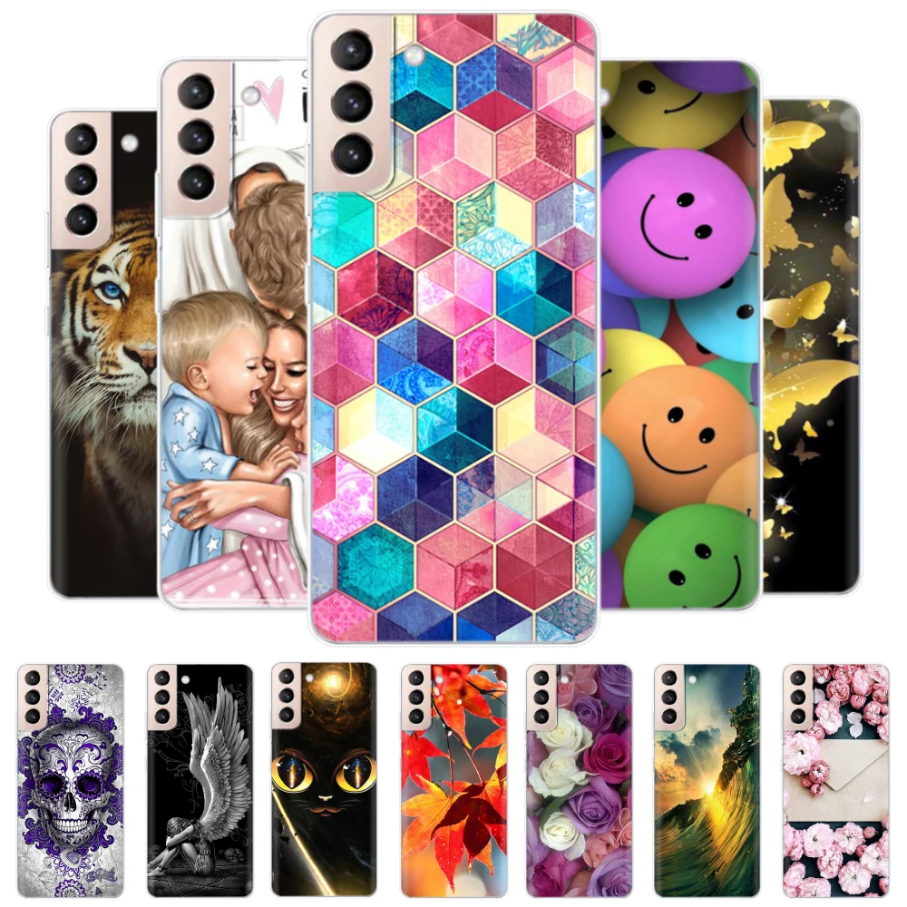 For Samsung Galaxy S22 Case S22 Plus Cute Bumper Soft Silicone Back Cover For Samsung S22 S 22 Coque for Samsung S22 Ultra Funda