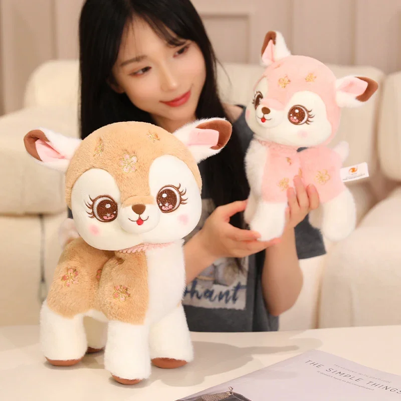 15 cm/25/33/40 cm Exquisite Nette Sika Deer Plüsch Spielzeug Kawaii Sika Deer Plüsch Anhänger Weiche Stofftier Deer Spielzeug Geburtstag Geschenk