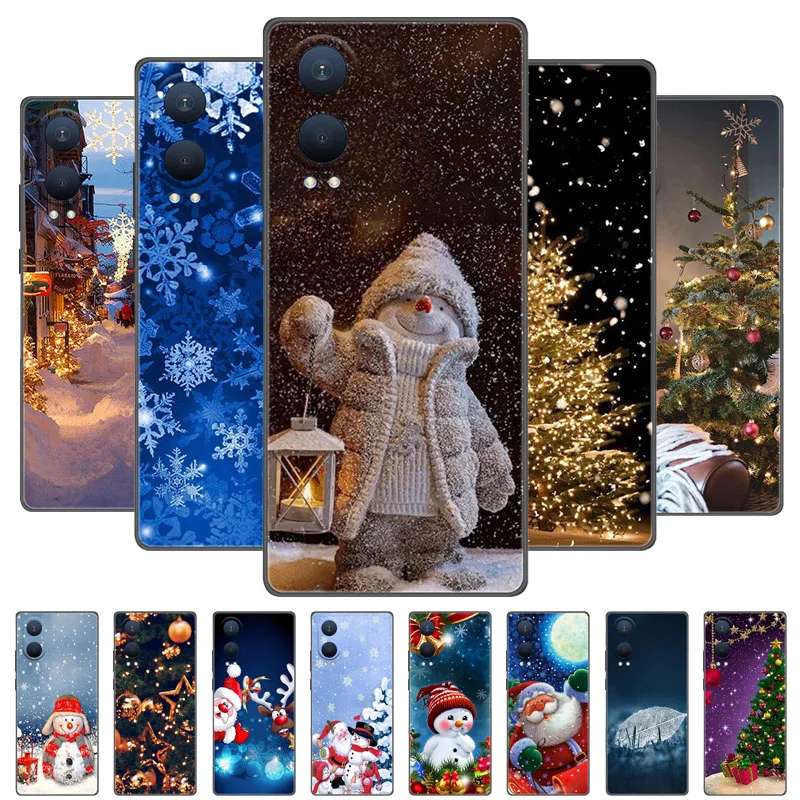 Christmas Painted Cover For Oneplus Nord CE4 Lite Case Silicone Soft Fundas For Oneplus Nord CE 3 4 2 Lite N30 5G Phone Cover