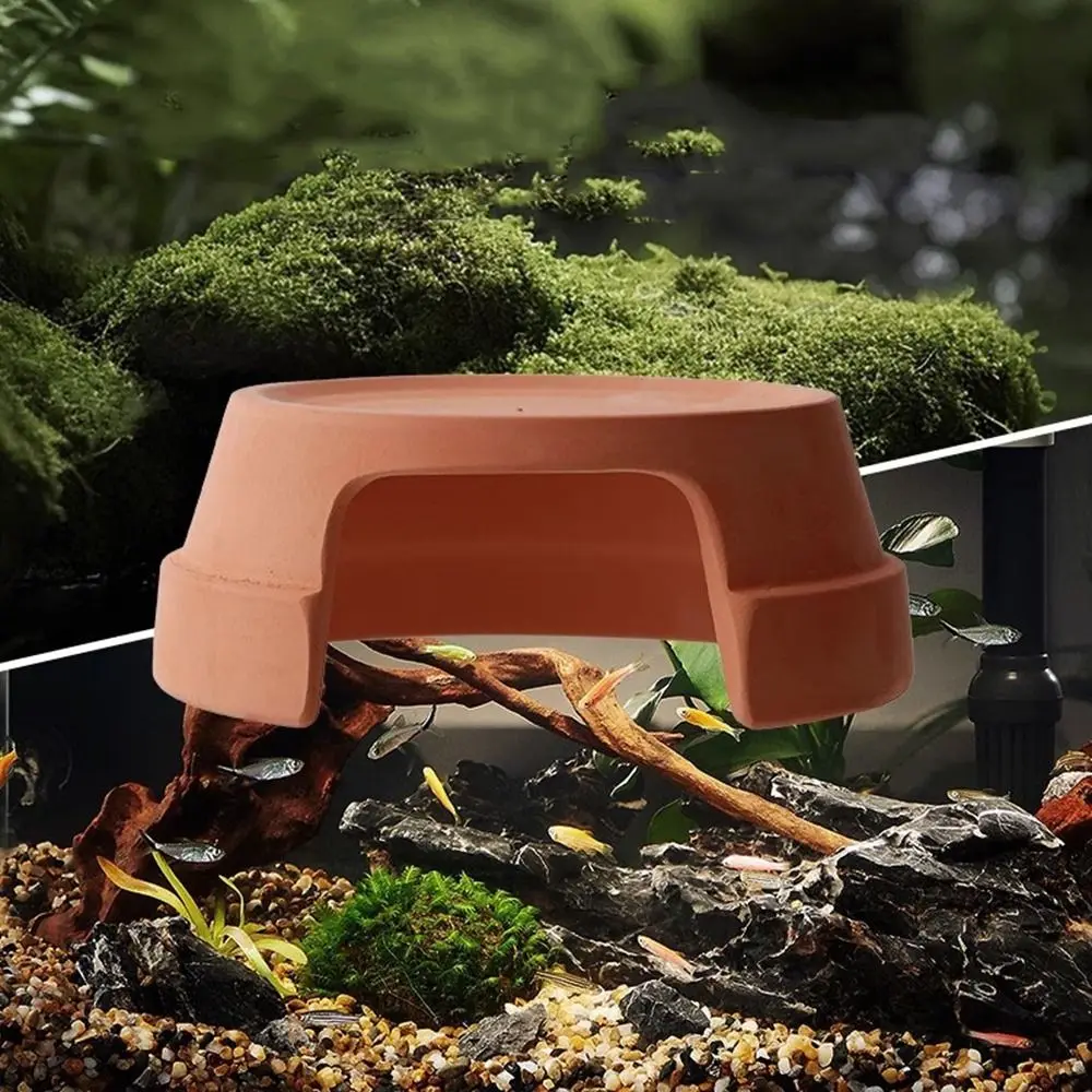 

Creative Ceramics Reptile Hide Box Entranc Hiding Turtle Hideout Decorative Reptile Caves for Home