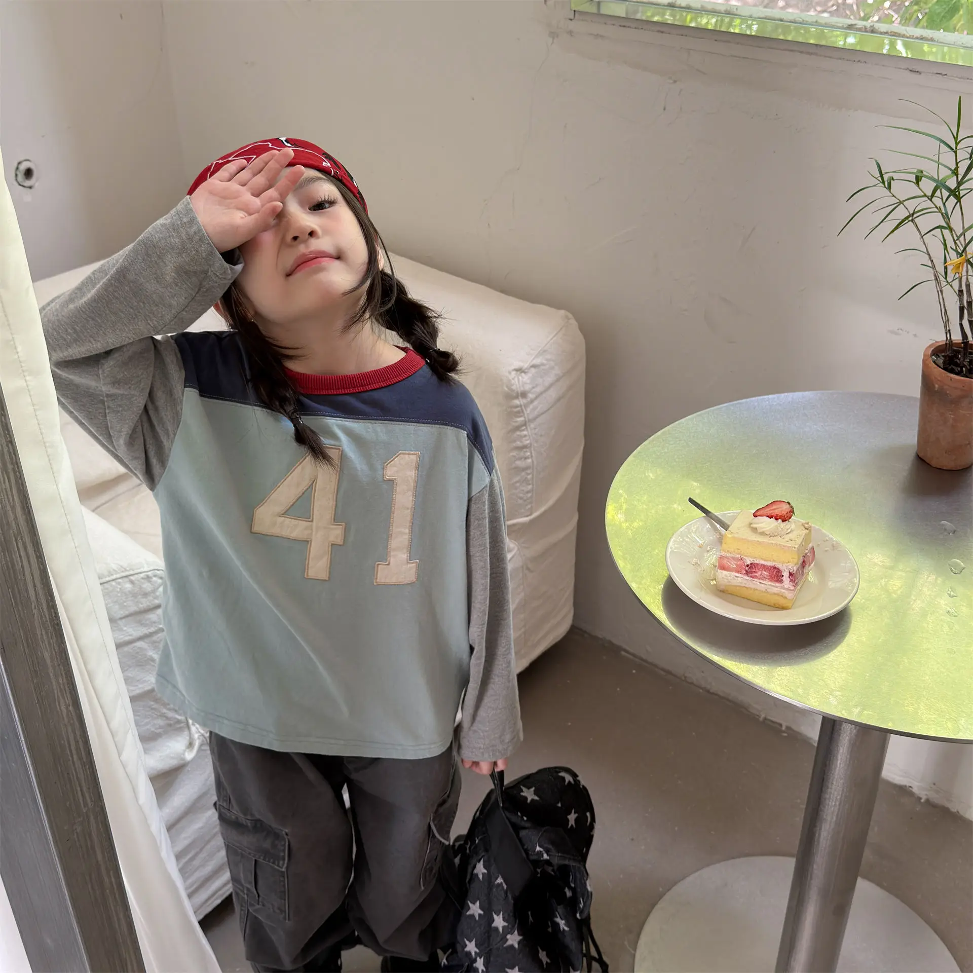 2026 Autumn New Children Long Sleeve T Shirts Loose Boys Girls Casual Pullover Toddler Cotton Tee Shirts Kids Letter Tops