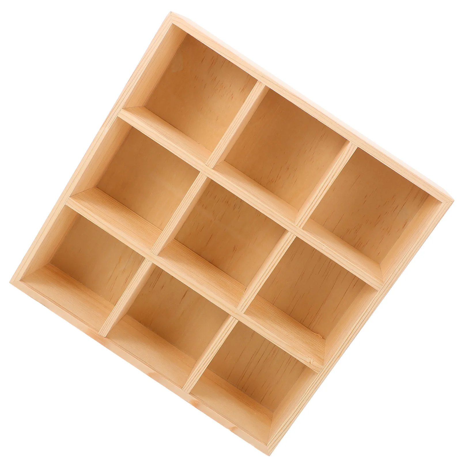 Wooden Tea Bag Organizer Box with Dividers for Kitchen Storage Tea Bags Coffee Sugar Packets Snacks Craft Supplies Home Counter