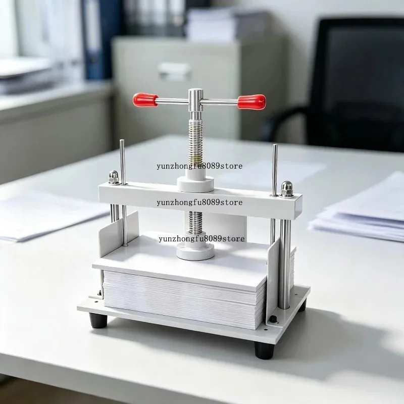 Manual Portable A4 Flat Paper Binding Machine Durable Embossing Document Binder for Office File Book Binding Use