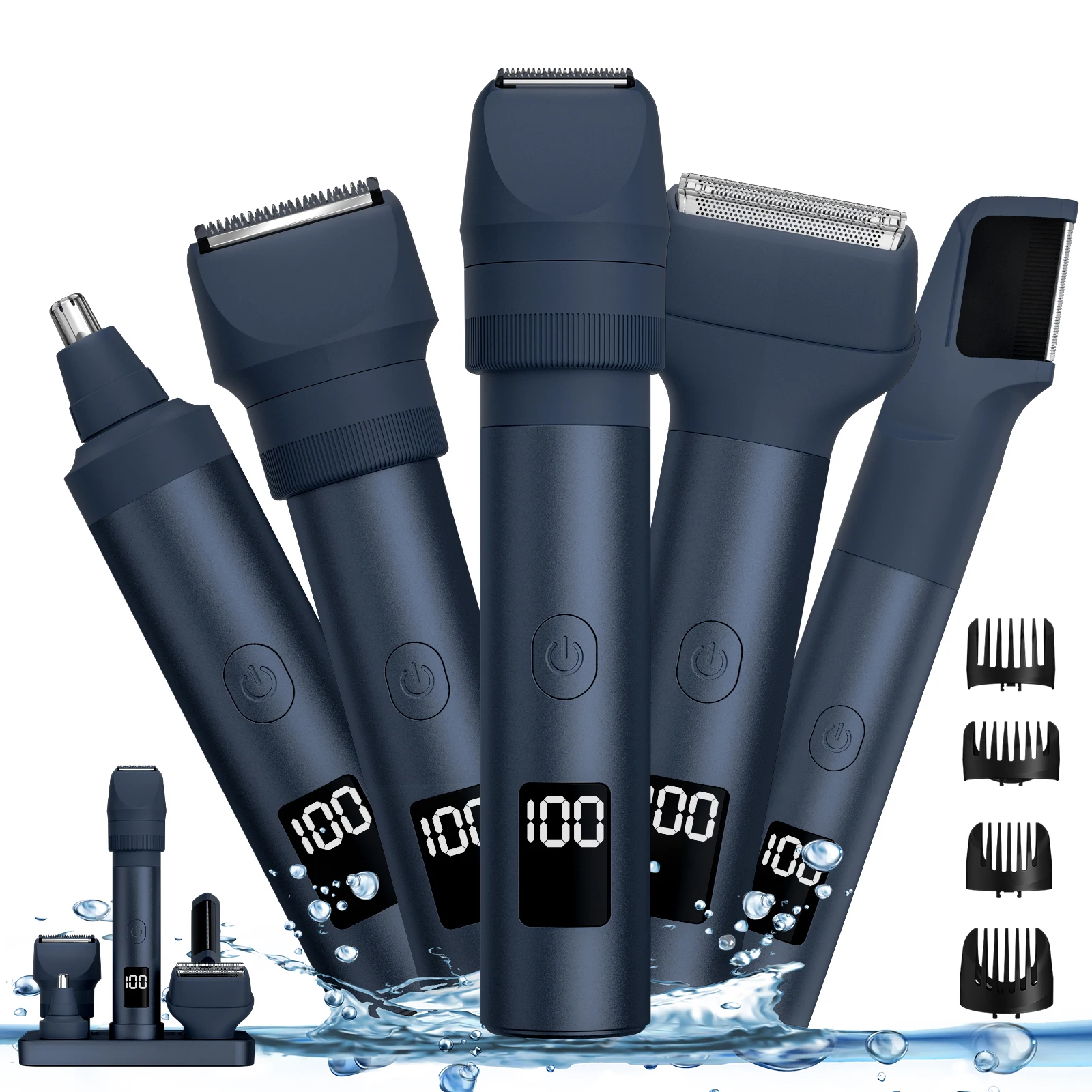 professional-men-digital-display-electric-hair-clipper-usb-charging-multifunctional-shaver-with-nose-ear-hair-trimmer-attachment