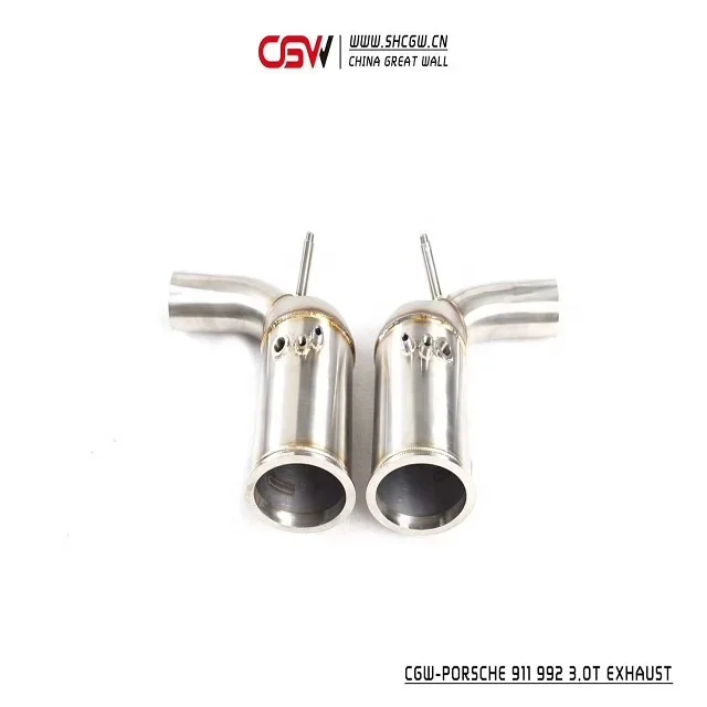 Wild Sound Stainless Steel Valvetronic Full System Exhaust Muffler Catback Tips for  992 3.0T 2020 - view 3