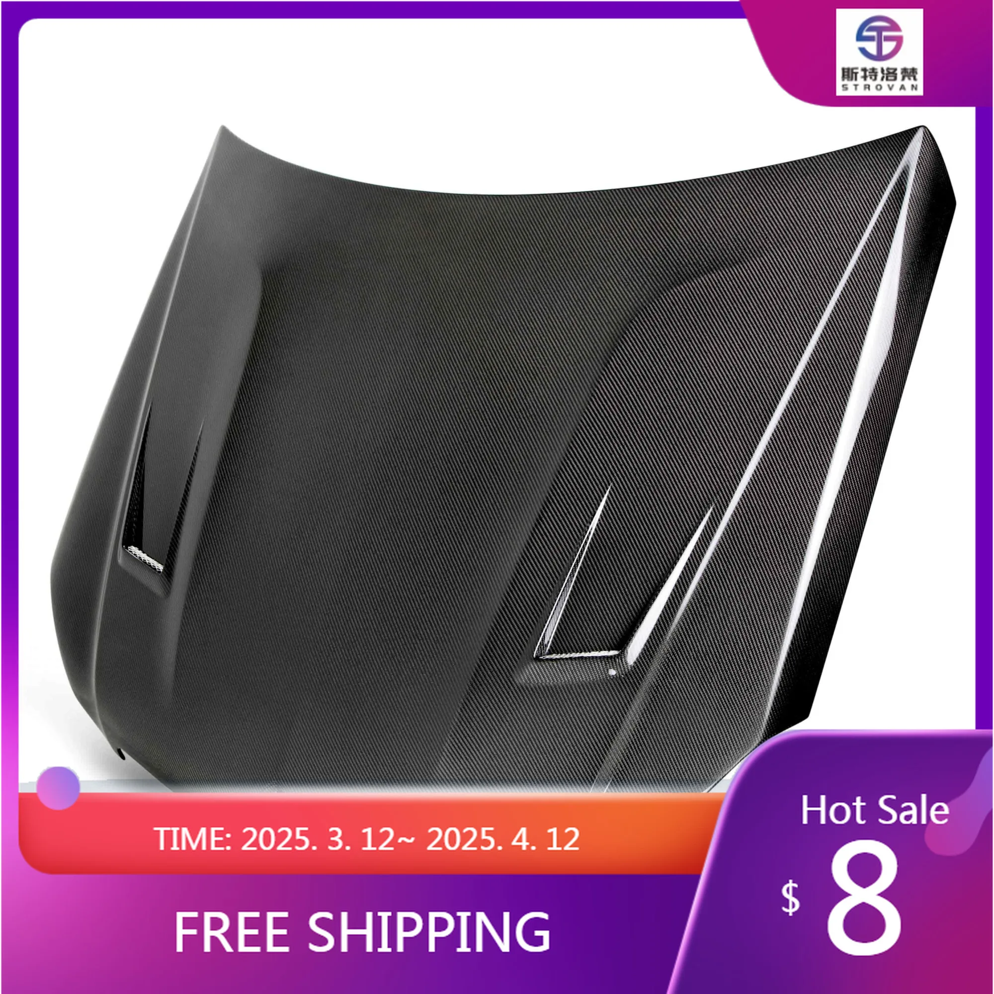 

Deren High QualityCarbon Fiber Hood for 2012-2015 C63