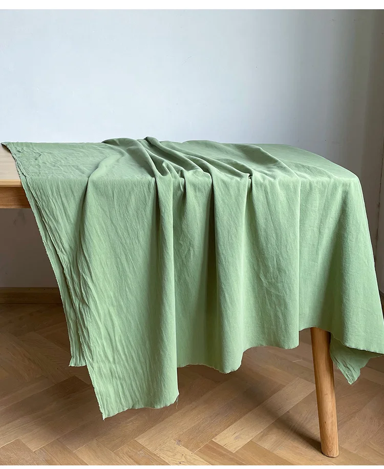 

100% Cotton Fabric,French Retro Dessert Table Cover,Nordic Orange Tea Table Cloth,Kitchen Dining Table Mat Party Decor Fabric