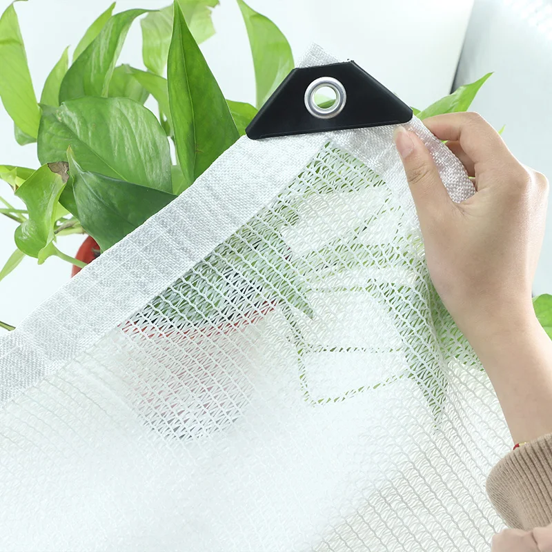 45%~95% white garden plant sun protection shade net courtyard UV protection pavilion privacy shade net