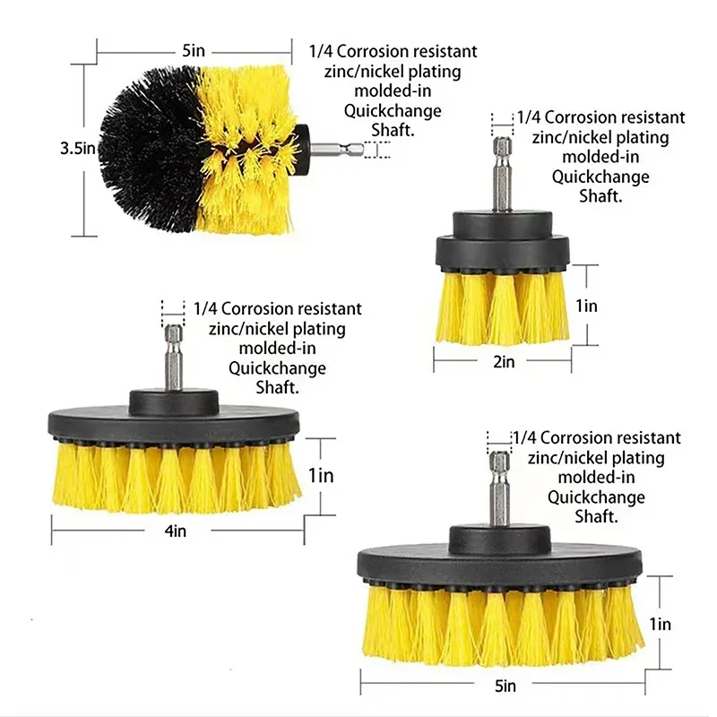 

Electric Drill Brush Kit Electric Cleaning Brush Tool For Car Tile Bathroom Brush Bathroom Kitchen Plastic Scrubber Brushes