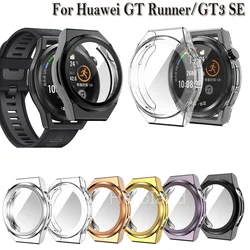 Full Protective Case Cover Shell For Huawei GT Runner SmartWatch Screen Protector For Huawei Watch GT3 SE Accessories Soft TPU