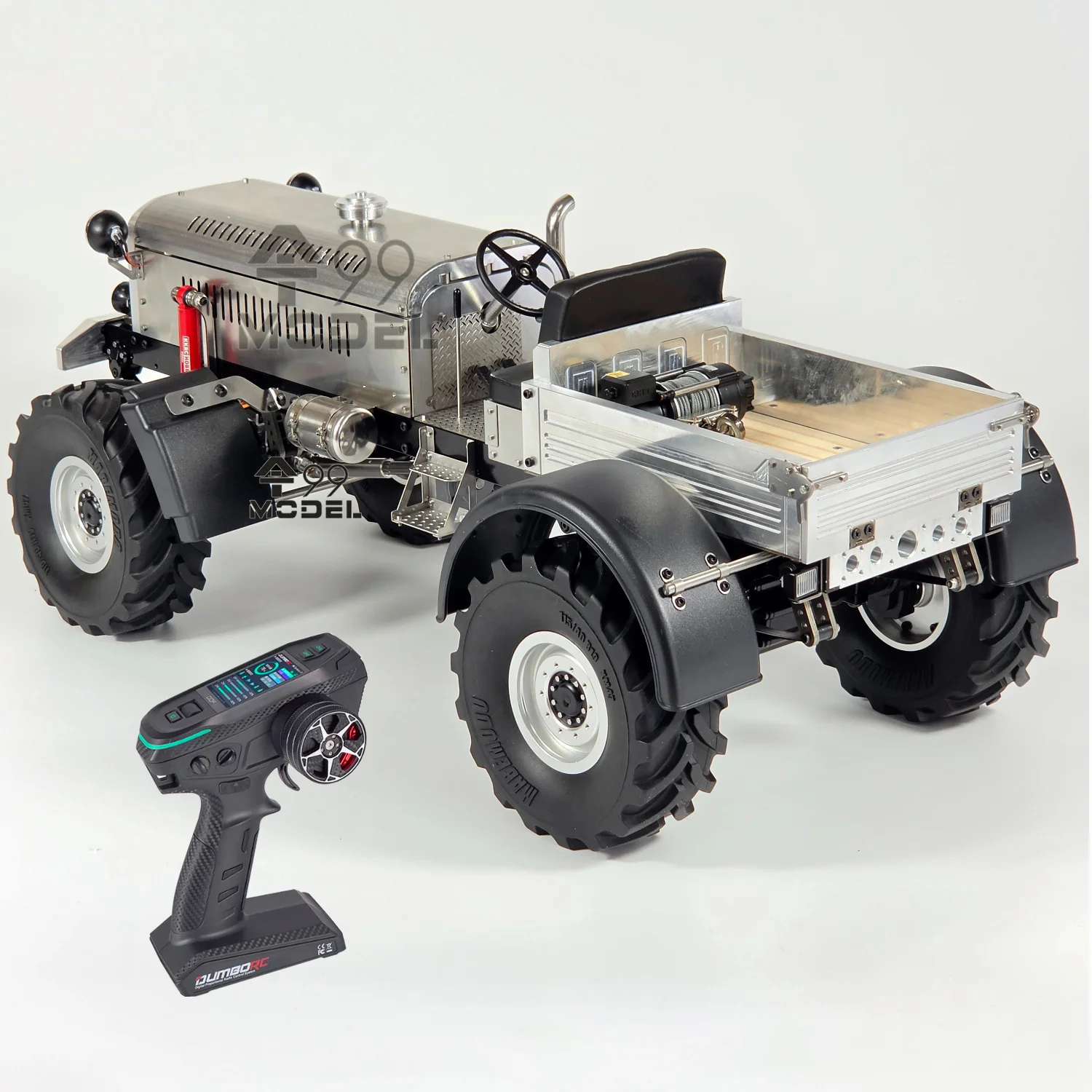 2026 New RC Tractor Metal Model RTR Version Remote Control Climbing Car Model with Motor and Winch Remote Control Car Toy