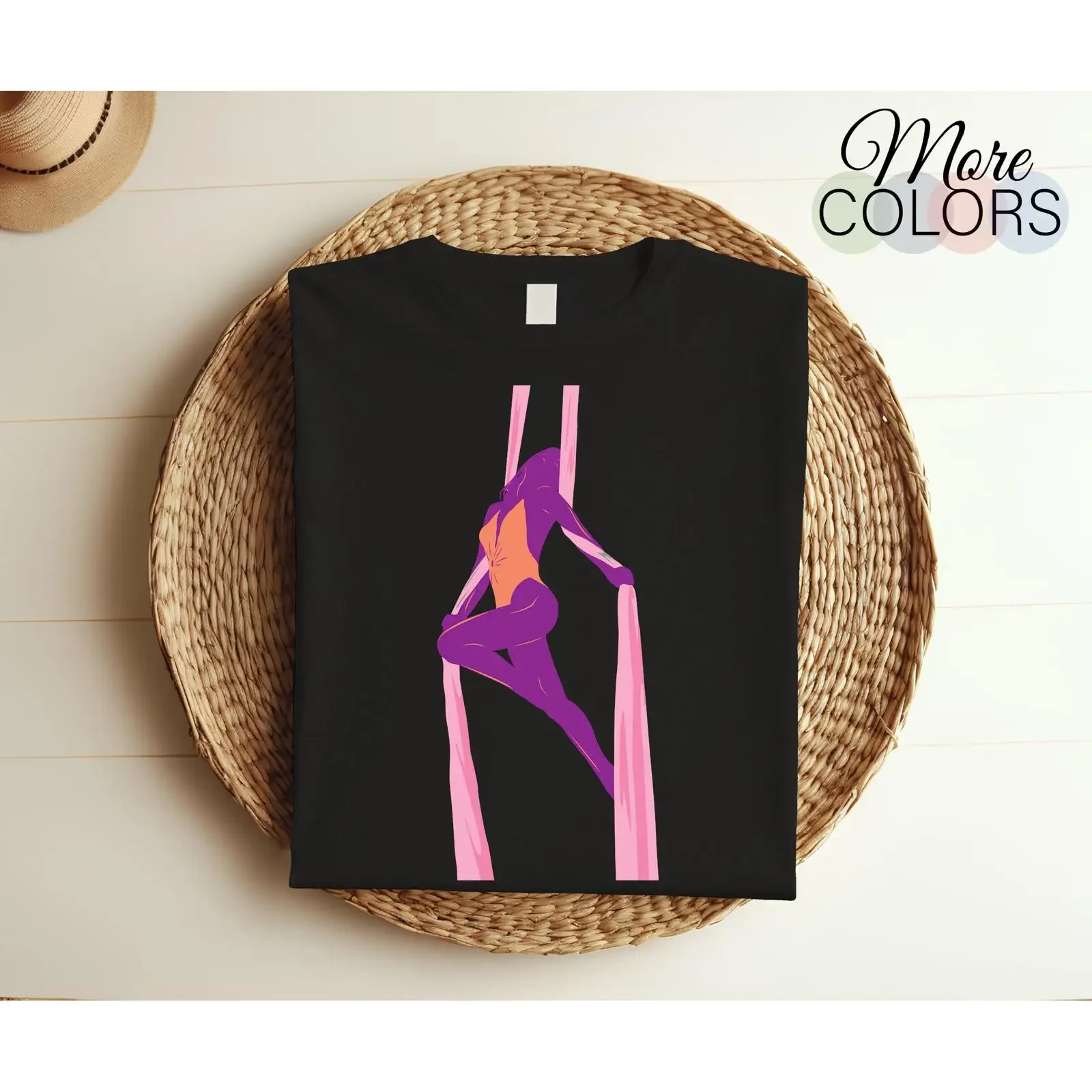Aerial Silk Yoga T Shirt Dancer Aerialist Funny Birthday For Dance Performance Lover vintage Washed graphic fashion