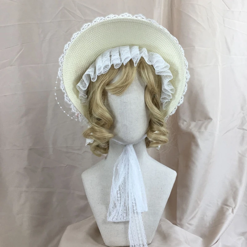 

Women Girls Straw Rural Girls Tea Party for Head Accessories Drop shipping