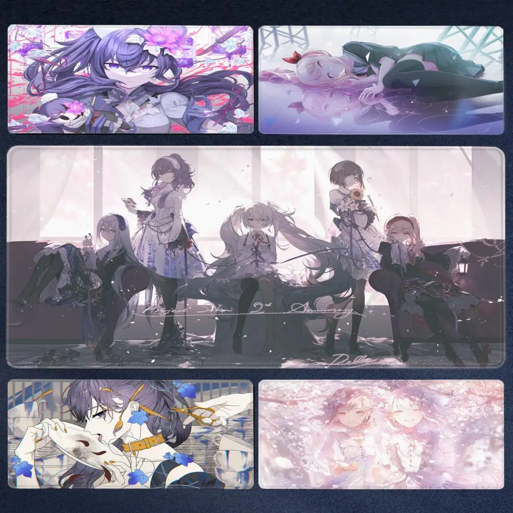 

Game Project Sekai Mouse Pads Pjsk Mizuki Mafuyu Kanade Airi Emu Toya Mousepad Computer Pad Anime PC Gaming Accessories Desk Mat