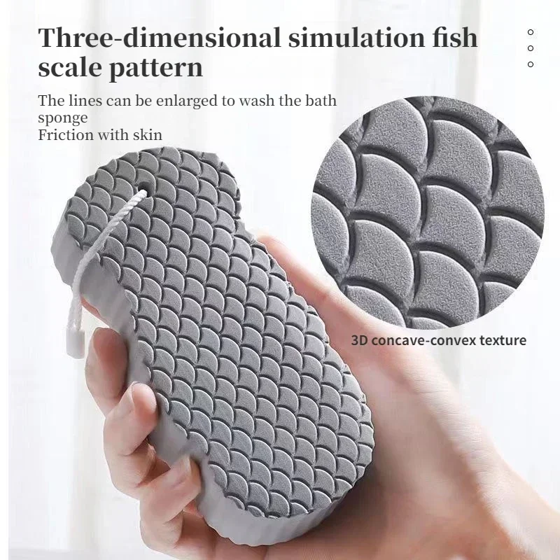 Esponja Exfoliante ソフトスポンジボディスクラバー 赤ちゃん大人用 バス角質除去スクラブスポンジ スキンクリーナー 角質除去ツール