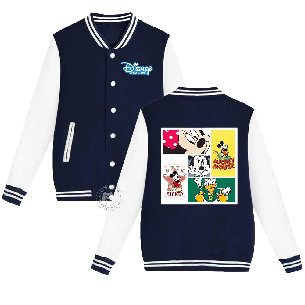 

Kids baseball uniform Cotton Long Sleeve Disney Cartoon Casual Jacket Cute Student coat Animation spring fall Top boys girls