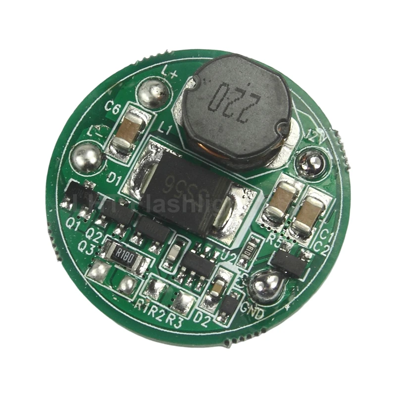 28mm 12V -24V 900mA 1-Mode Flashlight Driver Board for Luxeon M LED Flashlight Light DIY Circuit