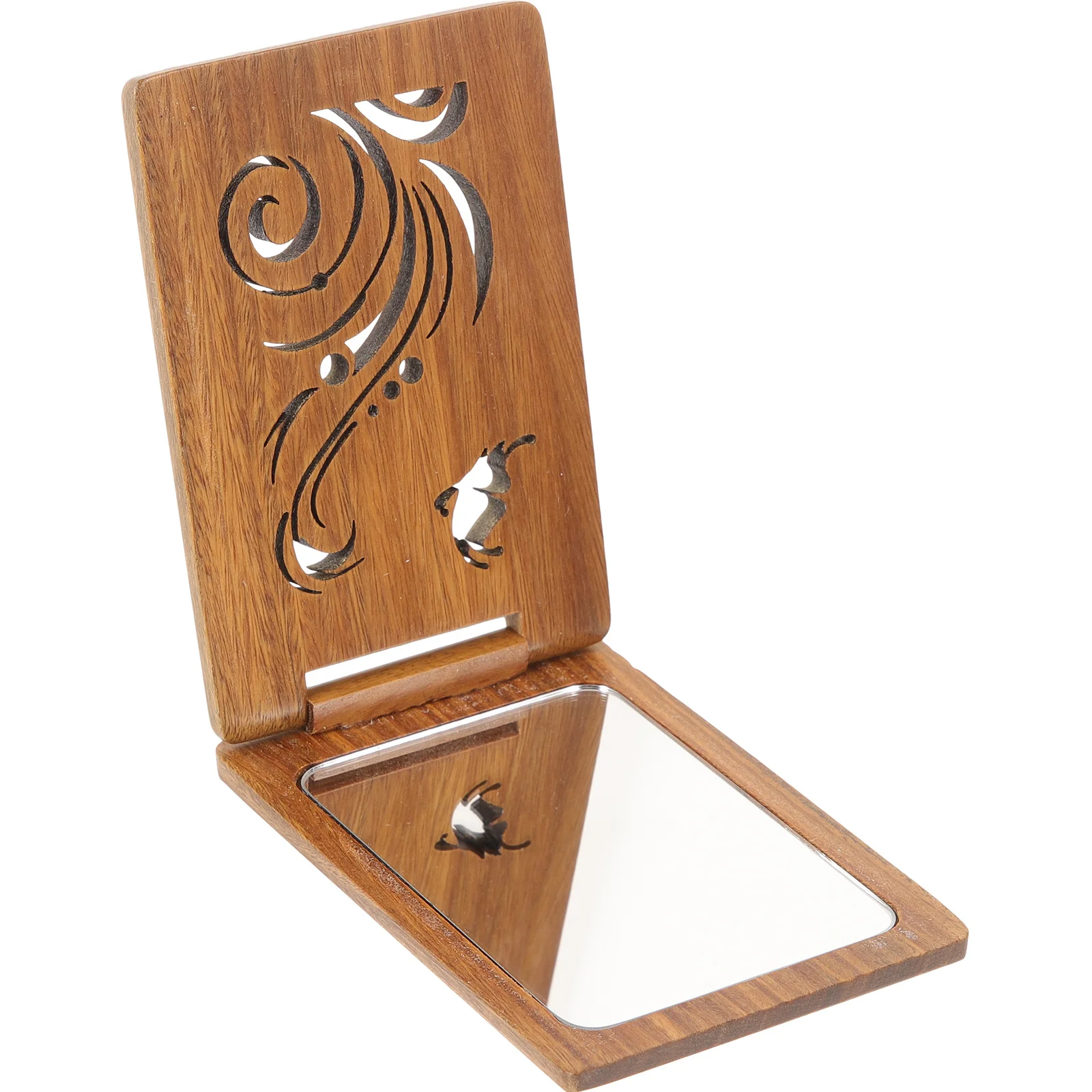 Draagbare make-up compacte opvouwbare reisspiegel voor portemonnee kleine vintage stijl bruid cadeau vrouwen dagelijks kleine spiegelgebruik