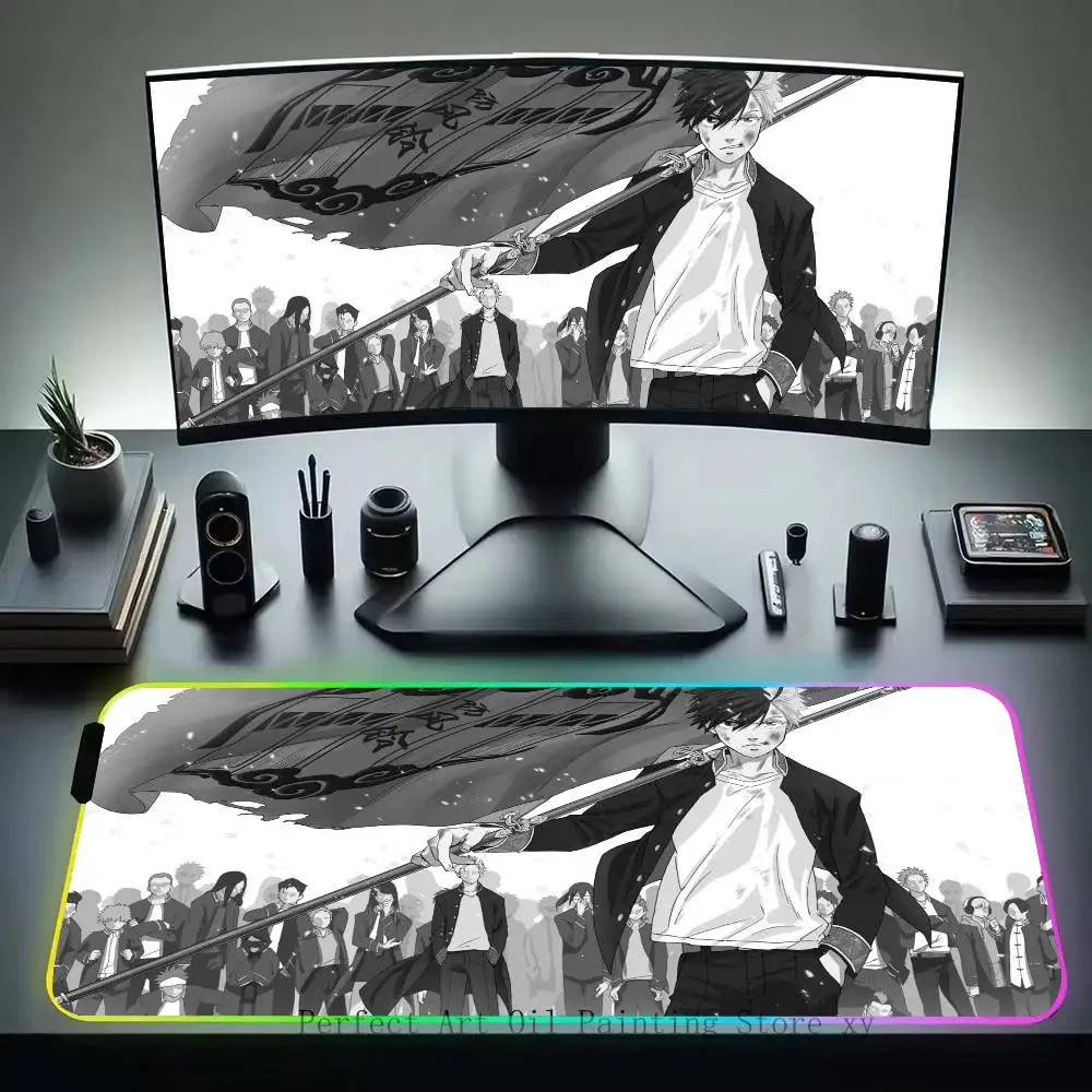 W-WIND B-BREAKER Animation Mousepad Non-slip Suitable For Office Computers Laptops E-sports Game Desk Mats XXL Keyboard