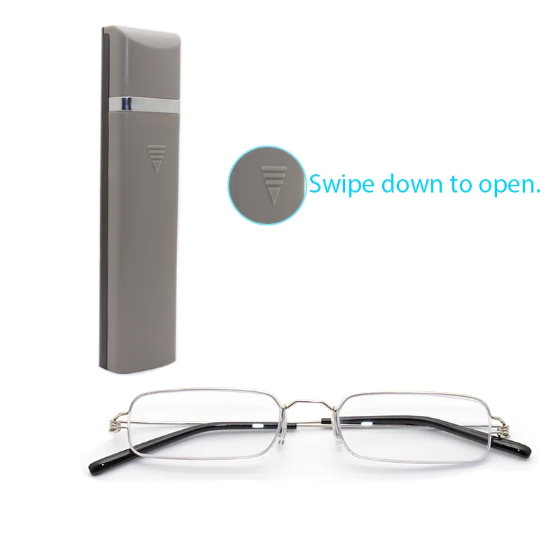 High-end ultra-light screwless design fine thread lightweight super elastic high-definition blue light blocking reading glasses