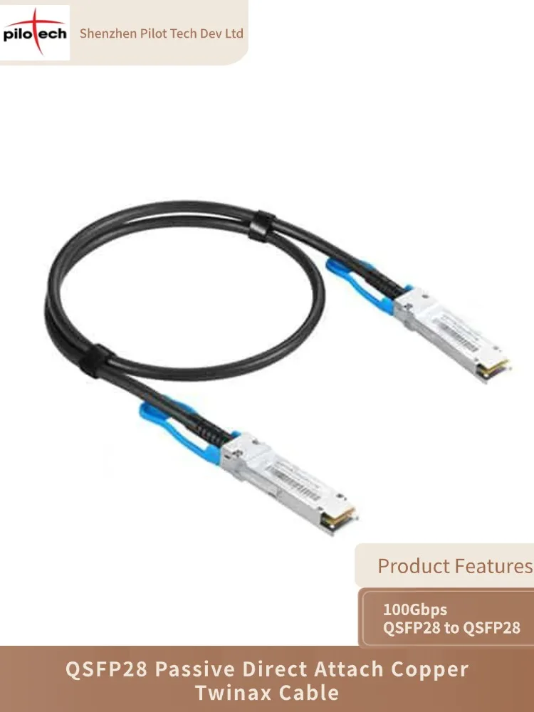 

3m (10 ft) and Qsfp-100G-Cu3M Compatible 100g Qsfp28 Passive Direct Connection Copper Twisted Pair
