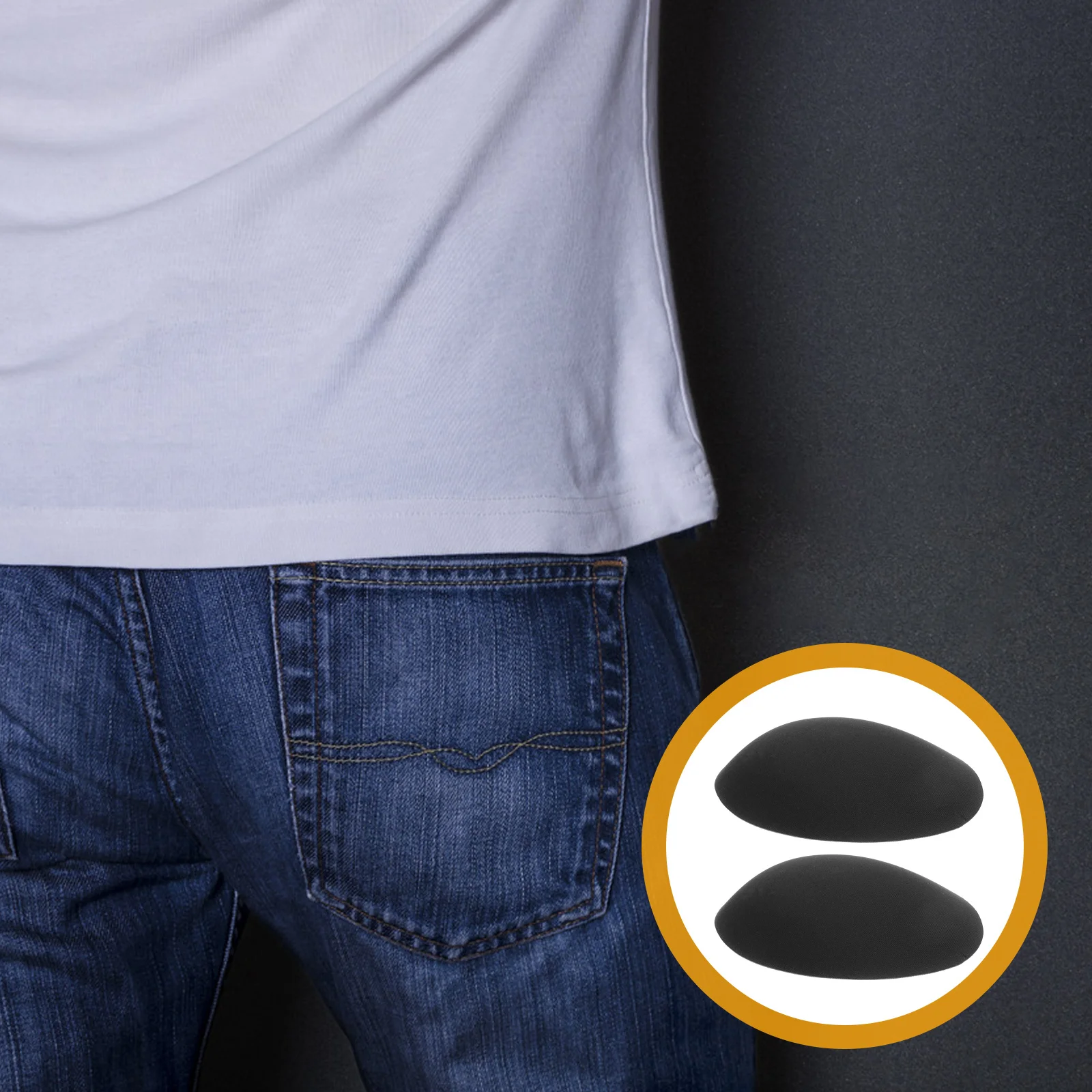 

1 Pair 'S Butt Hip Dip Polyester Cotton Short Hip Pads For Crossdressers Reusable Butt Lifter Invisible Comfortable