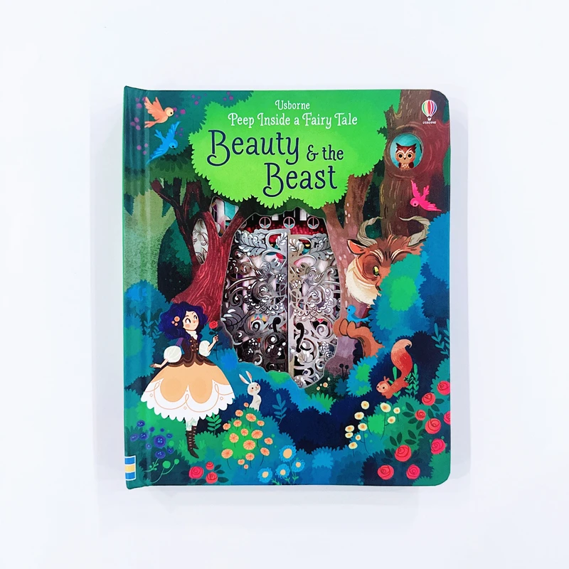 

Книга с картинками Peep Inside Beauty and the Beast — классическая сказка для детей 4–8 лет, сборник рассказов в твердом переплете