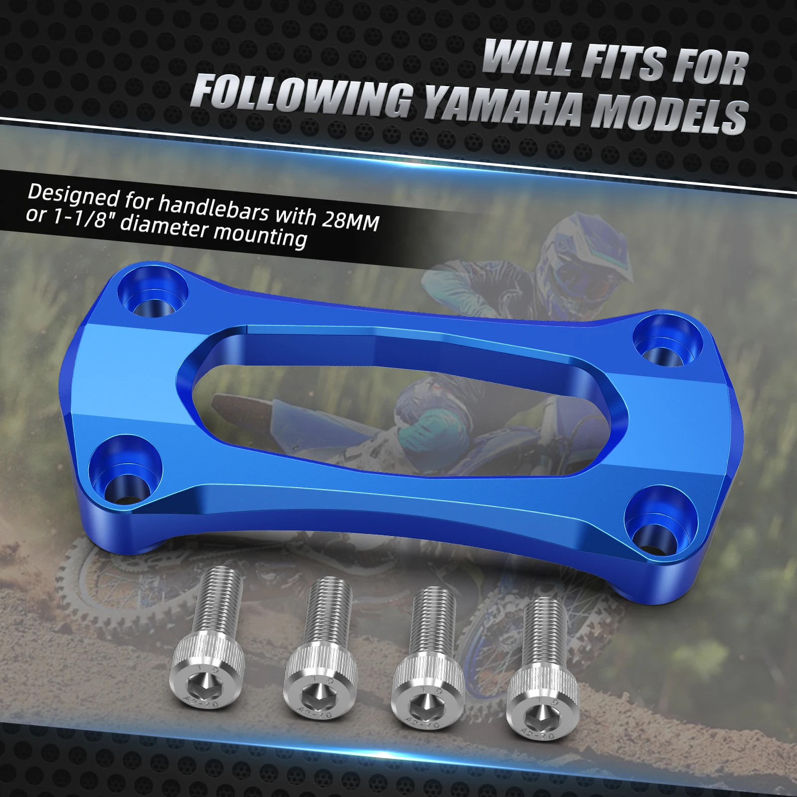 For Yamaha YZ125 YZ250 2007-2020 YZ 125X 250X 250F 400F 426F 450F WRF 250 400 426 450 NICECNC Motorcycle 28.6MM Handlebar Clamp - Image 4
