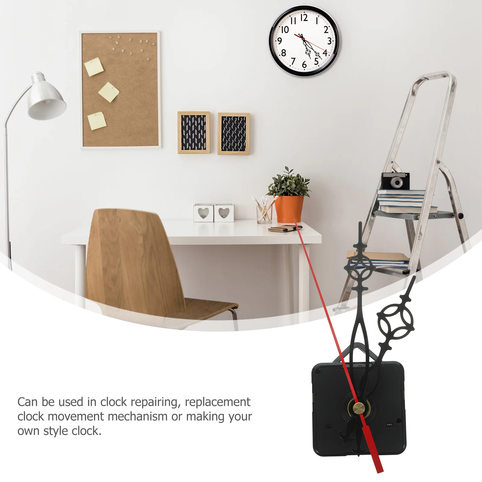 

2Sets Silent High Torque DIY Clock Movement Plastic Replacement Mechanism Repair Parts Suitable for Wall Clock Repair