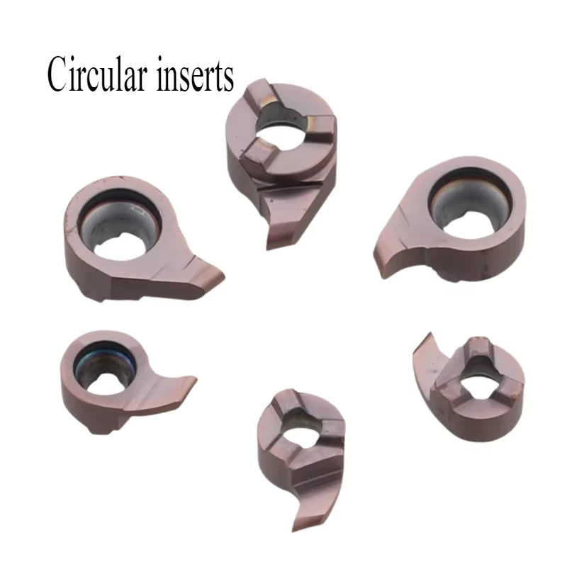 10pcs Circular inserts cutting groove small hole groove deep groove CNC inserts MB07GR 09GR R0.5 R0.75 R1.25 for MG-H12 MG-H16