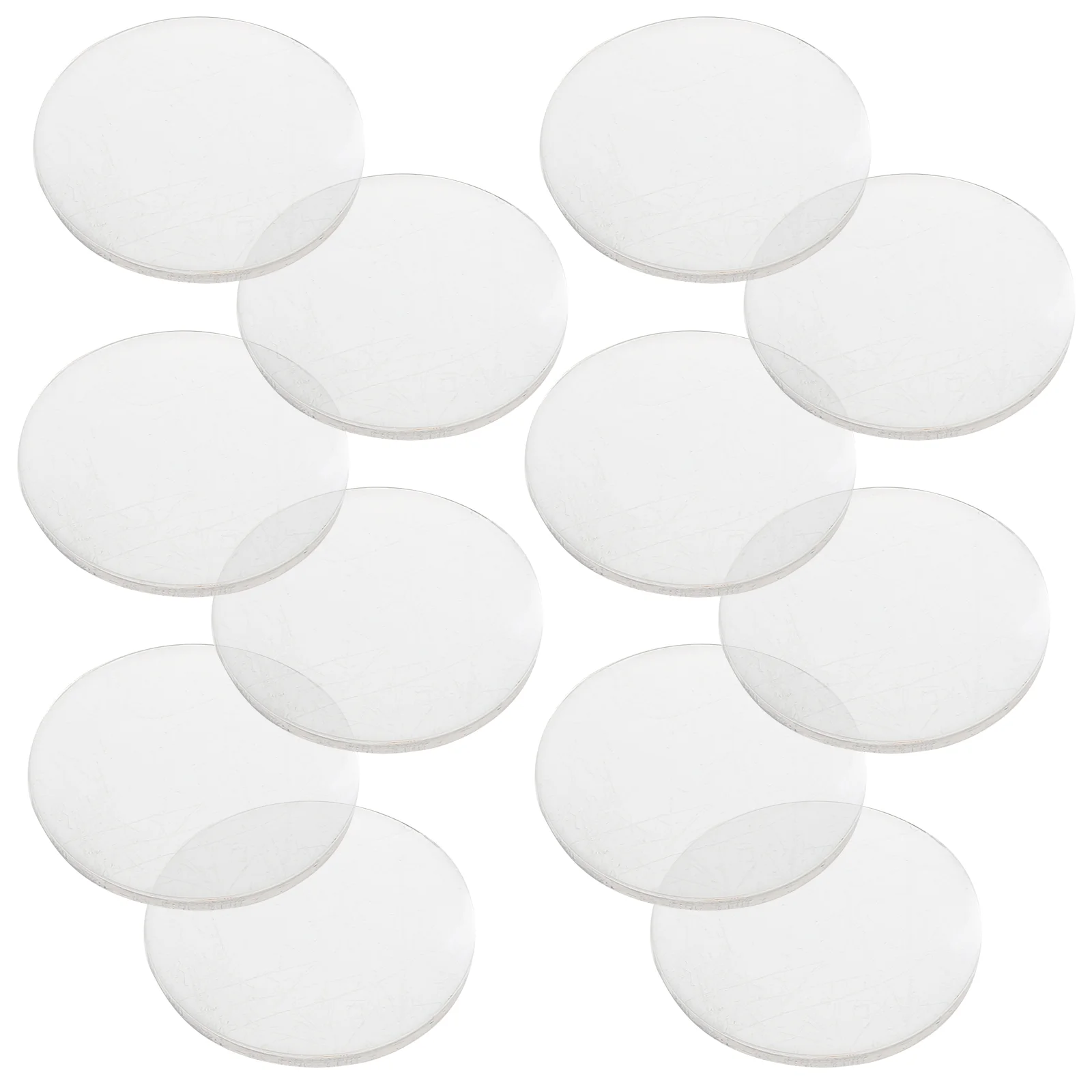 12 Pcs Glass Magnifier Magnifying Glasses Convex Acrylic Optical Lens for Teaching