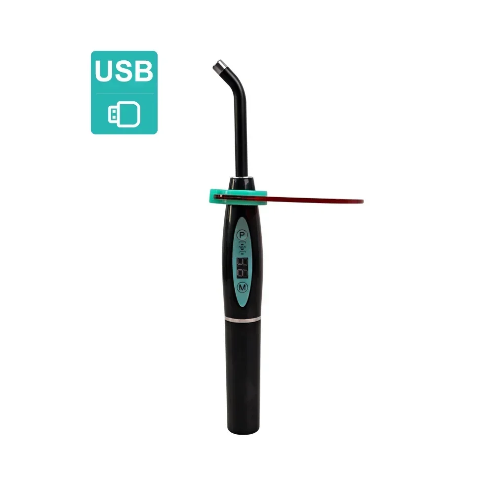 ELIJAH Dental 5W LED Aushärtung Lampe Harz Heilung Licht 5s/3mm Drahtlose Wiederaufladbare Dental Photopolymerisator Lampe zahnarzt Ausrüstung