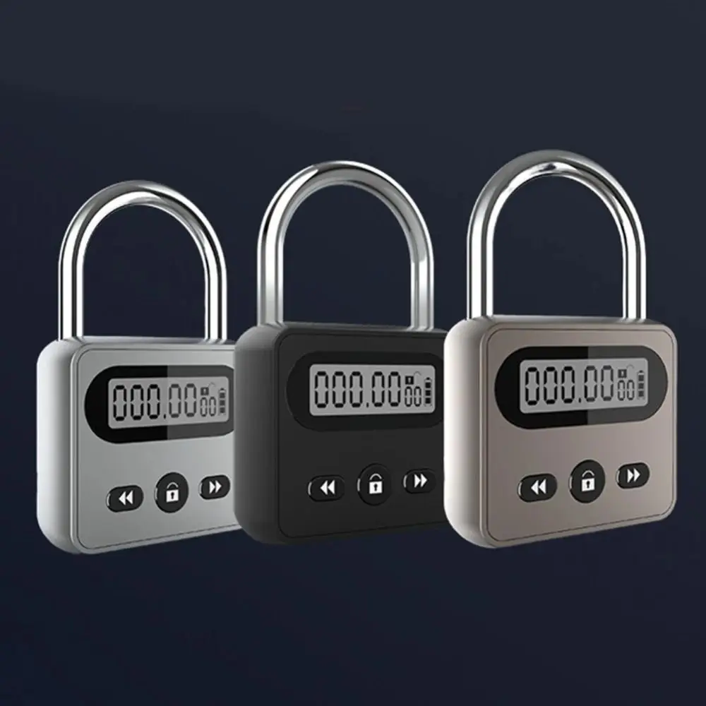 LCD Display Metal Timer Lock Multi Function 99 Hours Max Timing Smart Time Lock Smooth Edges Waterproof Electronic Timer