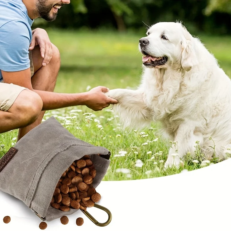 Dog Treat Bag, Dog Walking Equipment Waist Bag, Large Capacity Portable Pet Bag Dog Walking Bag Pet Supplies