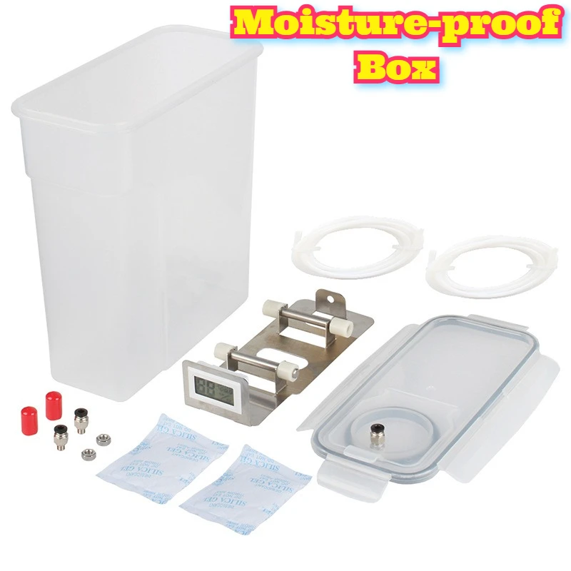 

Sealed Dry Box Moisture Dust Proof Temp Humidity Display Printer Accessories 3D Printing Supplies Storage Office Home Electronic